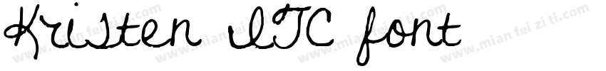 Kristen ITC font字体转换